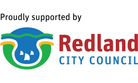 Redland City Council logo with sponsor text RGB